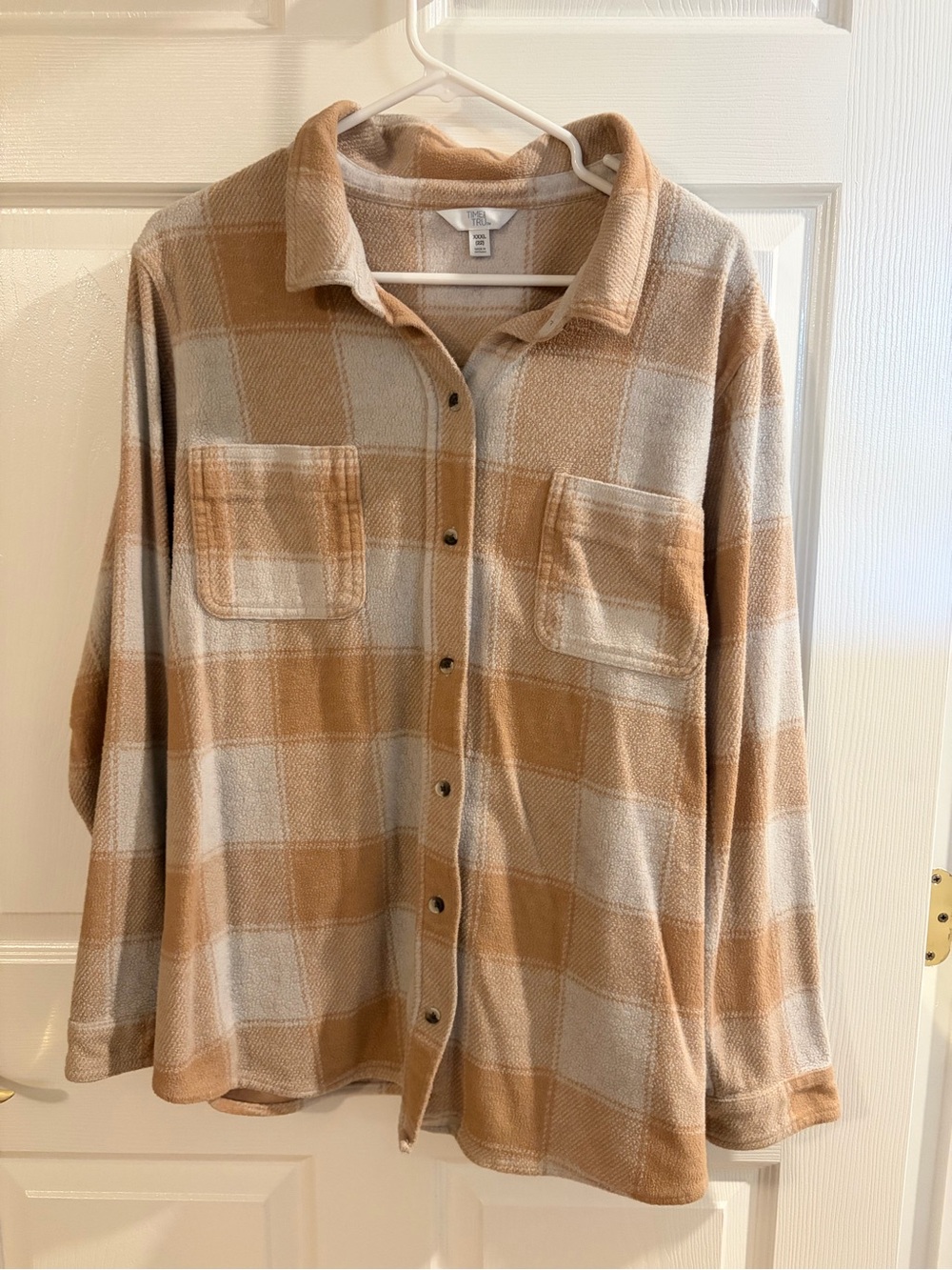 Time and Tru Fleece Flannel Shacket